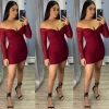 Anabella Dress (Burgundy)