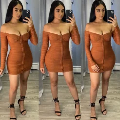 Anabella Dress (Camel)