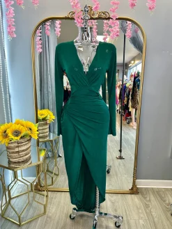 Arriving Late Dress (H Green)