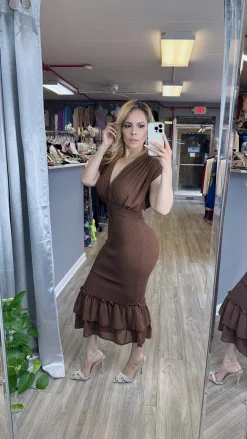 Cariana Dress (Brown)