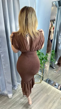 Cariana Dress (Brown)