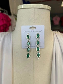Earrings -Green