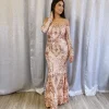 Elizabeth Gala Dress (Rose Gold)