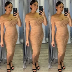 Ely Midi Dress (Mocha)