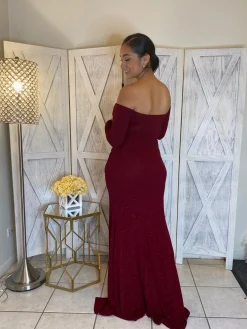 Ericka Dress (Burgundy)