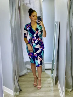 Evella Dress (Navy)