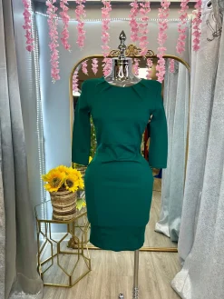 Executive Couture Dress - Hunter Green