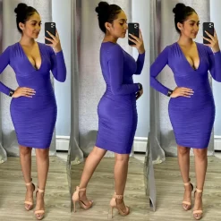 Feel That Heat Dress (Indigo)