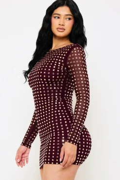 Gladys Dress (Wine)