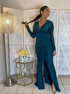 Harper Dress (Dark Teal)