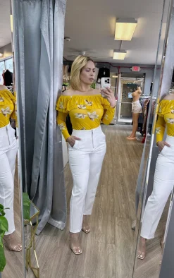 Jasmine Bodysuit (Mustard)