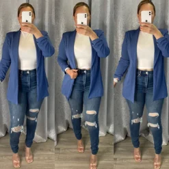 Julian Boyfriend Blazer (Denim)