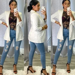 Julian Boyfriend Blazer (Ivory)