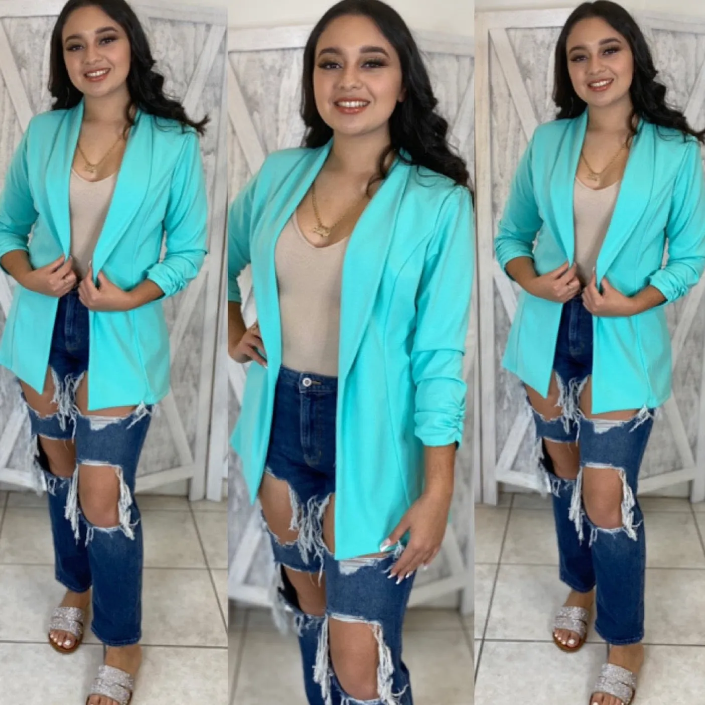 Julian Boyfriend Blazer (Mint)