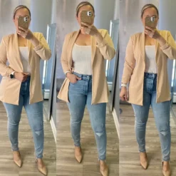 Julian Boyfriend Blazer (Oatmeal)