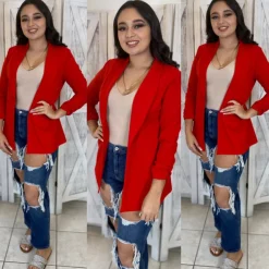 Julian Boyfriend Blazer (Red)