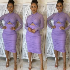 Kaci Dress - Lavender