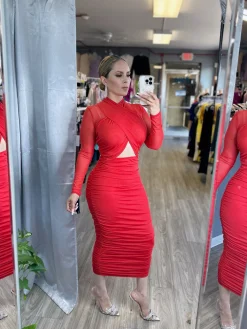 Kaci Dress - Red