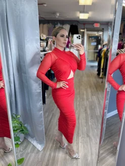Kaci Dress - Red