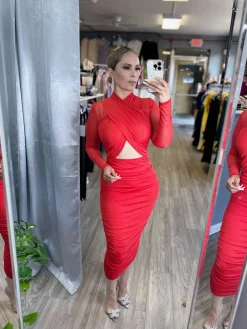 Kaci Dress - Red