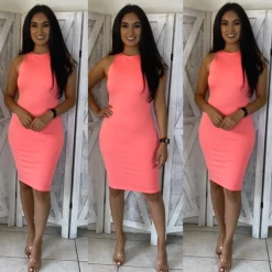 Kimberly Dress (Coral)