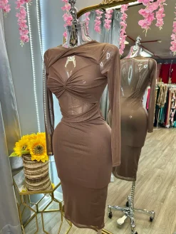 Leidy Dress (Brown)