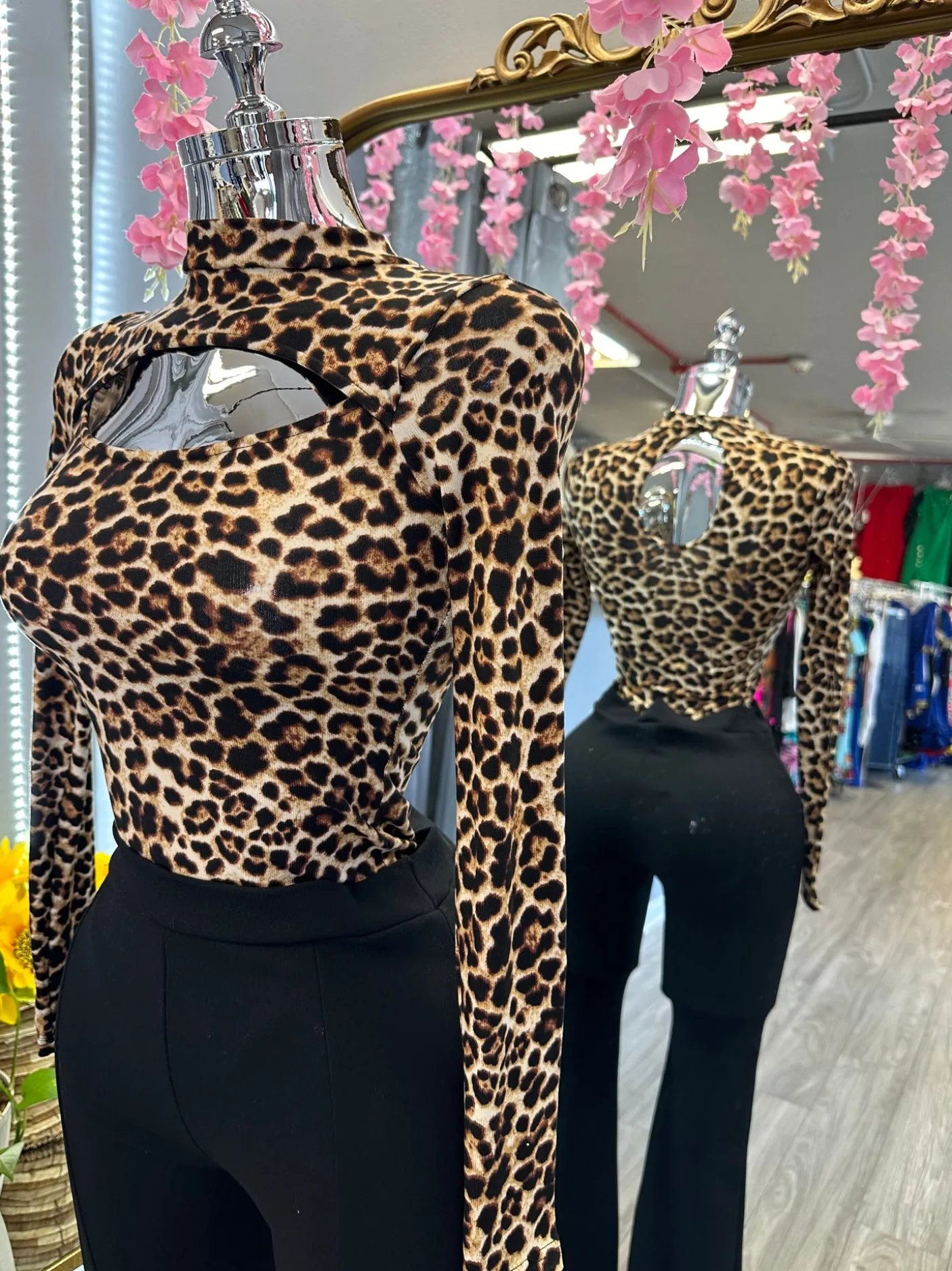 Leopard Print Bodysuit