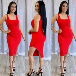Lesyaine Dress (Red)