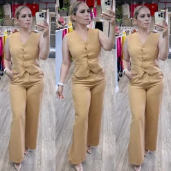 Lexie Pant Set (Khaki)