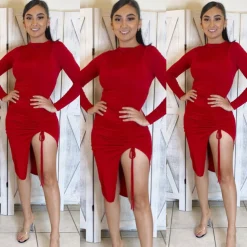 Lush Moment Dress (Red)