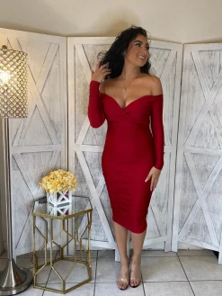 Marquee Dress (Burgundy)