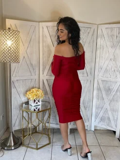 Marquee Dress (Burgundy)