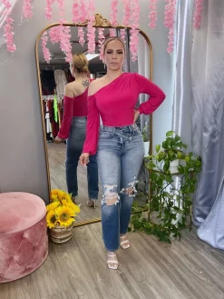 Mónica Bodysuit (Fuchsia)