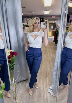 Modern Chic Pants (Navy)
