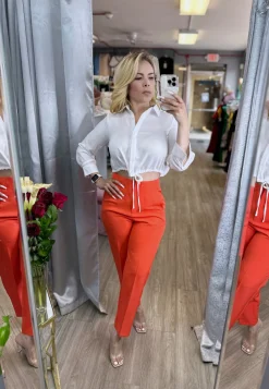 Modern Chic Pants (Orange)