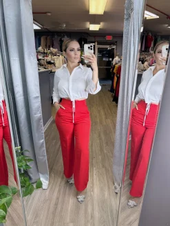 Modern Chic Pants (Red)