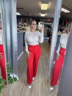 Modern Chic Pants (Red)
