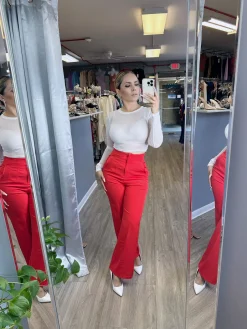 Modern Chic Pants (Red)