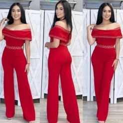 Montenegro Jumpsuit (Red)