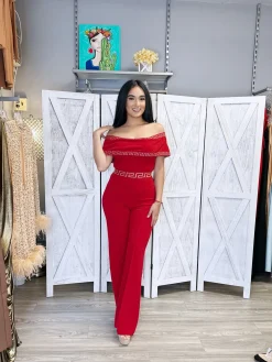 Montenegro Jumpsuit (Red)