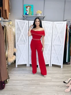 Montenegro Jumpsuit (Red)