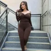 Nadyiah 2PC Set (Brown)