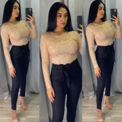 Naila Bodysuit (Rose Gold)