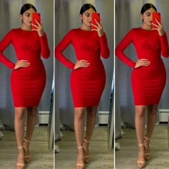 Natalia Couture Dress (Red)