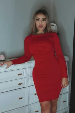 Natalia Couture Dress (Red)