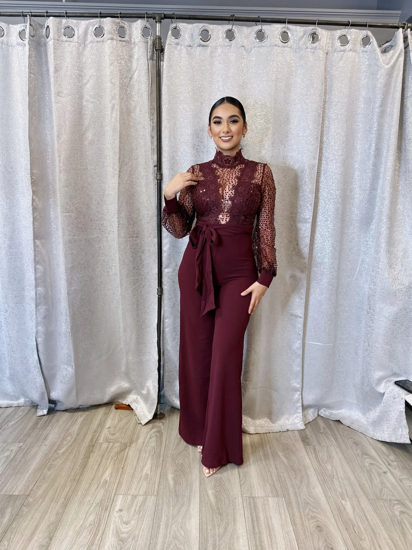 Nelsy Jumpsuit (Wine)