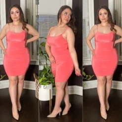 Oooh Girl Dress (Coral)