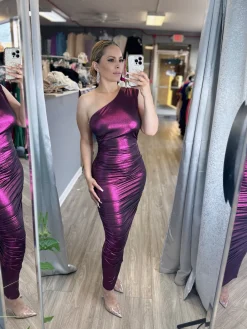 Public Figure Dress (Fuchsia)