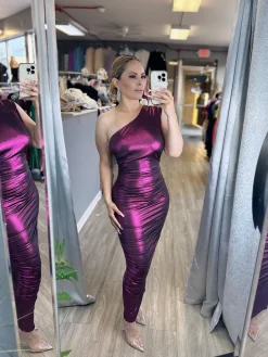 Public Figure Dress (Fuchsia)
