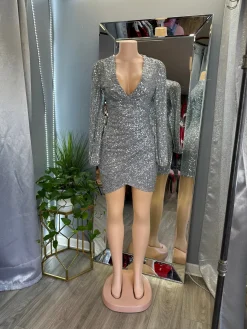 Queen Of Hearts Dress (Silver)